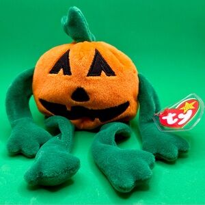 Ty Beanie Babies | Pumkin the Jack-o-Lantern |  5th Gen Hand Tag | 10/31/1998